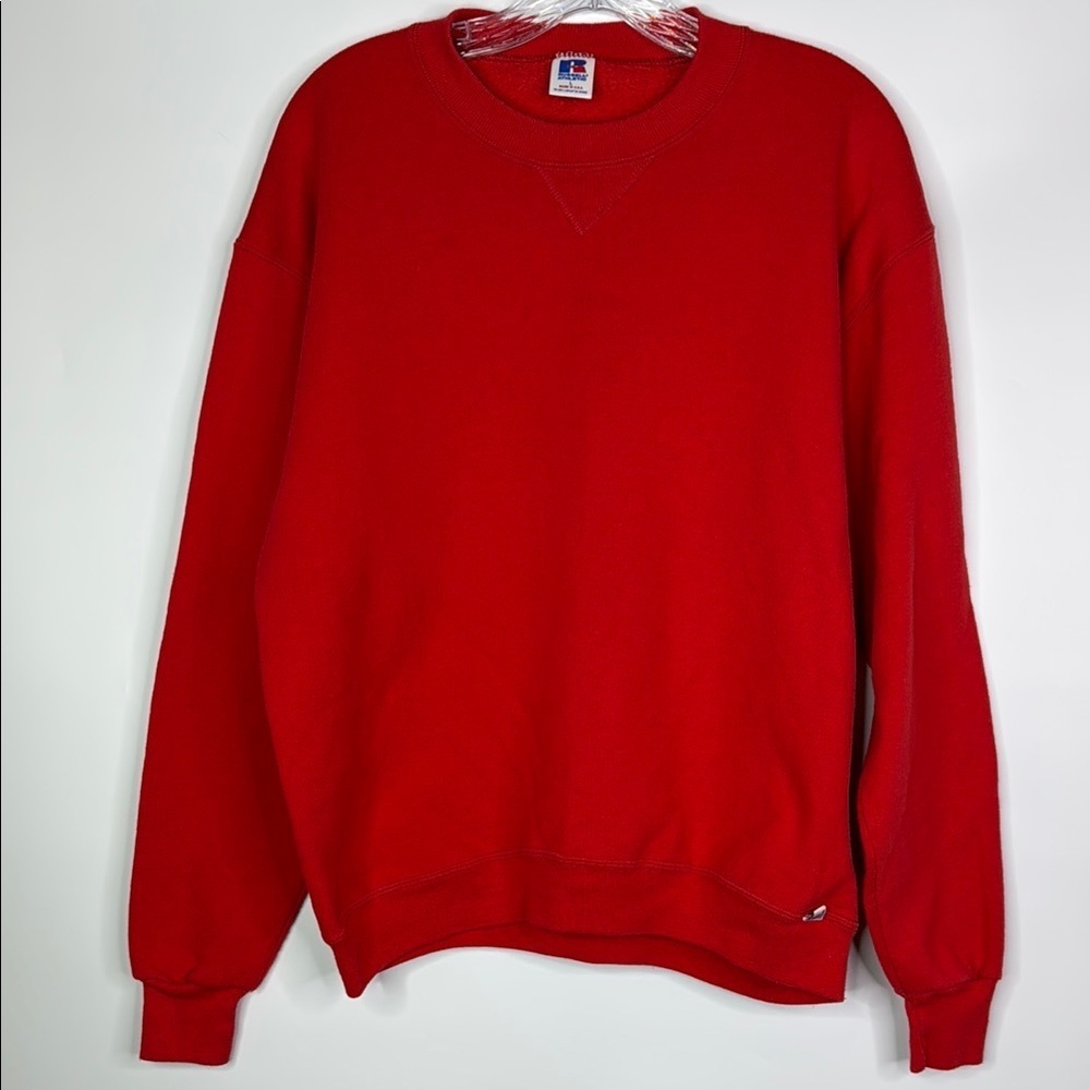 Vintage Russell Athletic Red Crewneck Sweatshirt Size Large